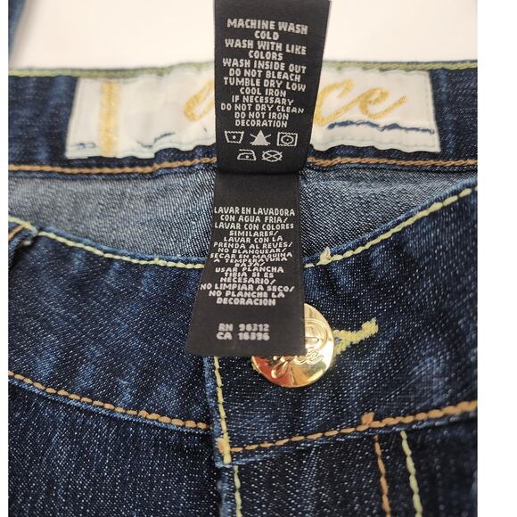 Y2K Enyce Dark Wash Embroidered Denim Jeans Women’s Size 11 - Picture 10 of 14